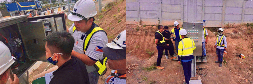 Testing, commissioning, and energization of LCP panels with product orientation and simulation testing at Southern Luzon